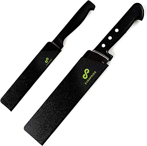 EVERPRIDE 6 Inch & 8 Inch Chef Knife Guard Set (2-Piece Set) Universal Blade Edge Cover Sheaths for Chef and Kitchen Knives – Durable, BPA-Free, Felt Lined, Sturdy ABS Plastic – Knives Not Included