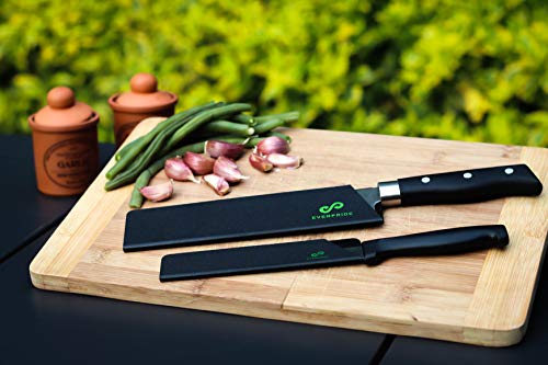 EVERPRIDE 6 Inch & 8 Inch Chef Knife Guard Set (2-Piece Set) Universal Blade Edge Cover Sheaths for Chef and Kitchen Knives – Durable, BPA-Free, Felt Lined, Sturdy ABS Plastic – Knives Not Included