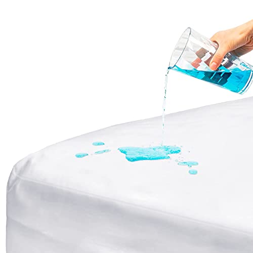 DMI Waterproof Mattress Protector and Mattress Cover, Encased Zippered Fit, Twin, Packaging may vary