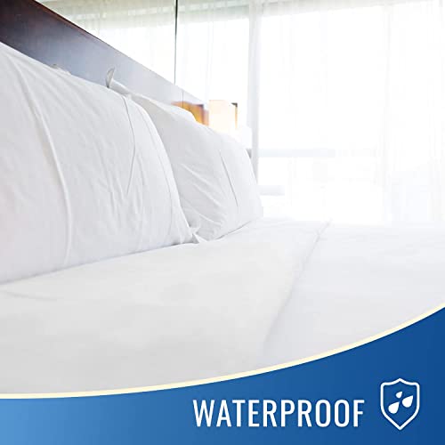 DMI Waterproof Mattress Protector and Mattress Cover, Encased Zippered Fit, Twin, Packaging may vary