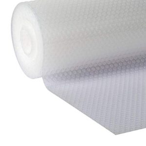 Duck 285778 Clear Classic EasyLiner Shelf Liner, 20 in x 24 ft, 2 Rolls, White, 79 sq