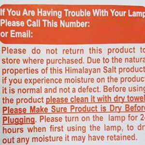 Himalayan Glow Salt Lamp with Dimmer Switch 5-7 lbs