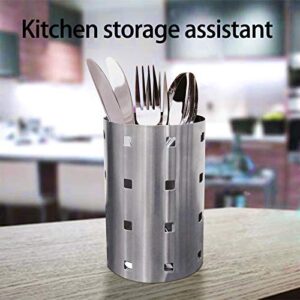 TangFuRen Utensil holder caddy for spoon Knife fork drying storage Cylinder Stainless steel Cutlery holder for kitchen and dining organizer