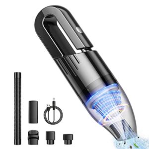 lipuws mini protable car vacuum cordless,handheld vacuum for quick cleaning, hand held vacuuming, dust buster cordless rechargeable for car home and office