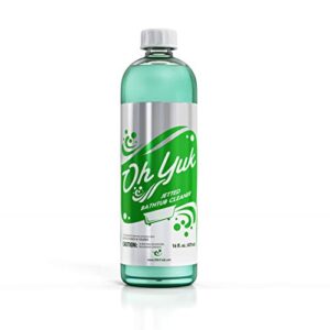 oh yuk jetted tub cleaner for jet tubs, bathtubs, whirlpools, the most effective jetted tub cleaner, septic safe, 4 cleanings per bottle – 16 ounces