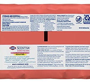 Clorox Scentiva Wipes, Bleach Free Cleaning Wipes - Tahitian Grapefruit Splash, 75 Count (Pack of 3)