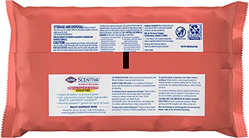 Clorox Scentiva Wipes, Bleach Free Cleaning Wipes - Tahitian Grapefruit Splash, 75 Count (Pack of 3)