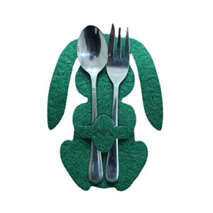 4Pcs Easter Cutlery Bag Set Festive Party Cutlery Decoration Bag Cutlery Decoration BS3
