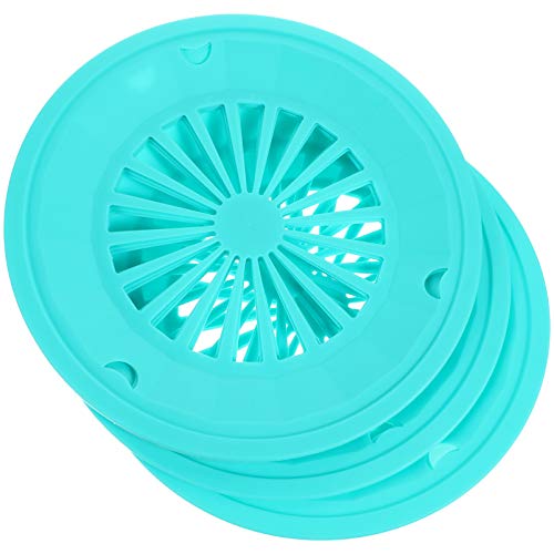 Cabilock 10Pcs Reusable Plastic Paper Plate Holders Round Paper Plate Trays Barbecue Plate Support Dinnerware for Outdoor Picnic Supplies (Mixed Color)