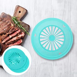 Cabilock 10Pcs Reusable Plastic Paper Plate Holders Round Paper Plate Trays Barbecue Plate Support Dinnerware for Outdoor Picnic Supplies (Mixed Color)