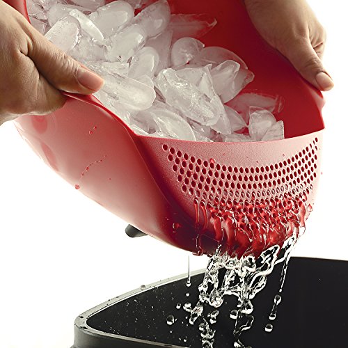 Norpro NOR-2176 Serving Bowl with Strainer , Red