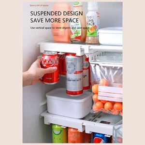 Refrigerator Hanging Type Beer and Beverage Storage Artifact Beer, Can Storage Rack Refrigerator Storage Box Double Pull Stor