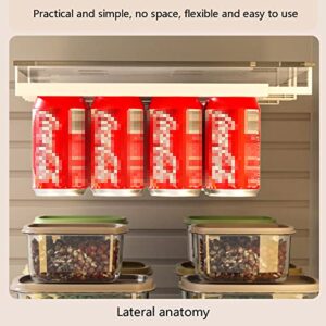 Refrigerator Hanging Type Beer and Beverage Storage Artifact Beer, Can Storage Rack Refrigerator Storage Box Double Pull Stor