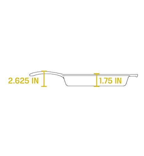 Lodge L8SGP3 Cast Iron Square Grill Pan, Pre-Seasoned, 10.5-inch