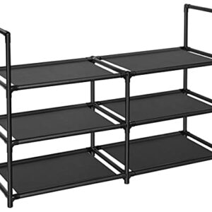 FIDUCIAL HOME 3 Tiers Shoe Rack 12-15 Pairs Sturdy Shoe Shelf