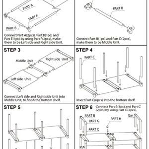 FIDUCIAL HOME 3 Tiers Shoe Rack 12-15 Pairs Sturdy Shoe Shelf