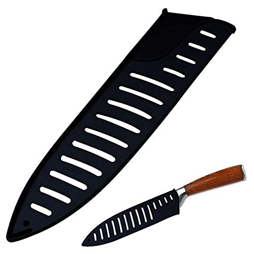 Black Plastic Kitchen Knife Blade Protector Cover for 8 Inches Knife, 8 Inch Knife sheath, 8 Inch Knife Cover Practical Black Protector For Knife Blade Kitchen Utensil