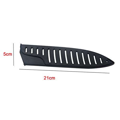 Black Plastic Kitchen Knife Blade Protector Cover for 8 Inches Knife, 8 Inch Knife sheath, 8 Inch Knife Cover Practical Black Protector For Knife Blade Kitchen Utensil