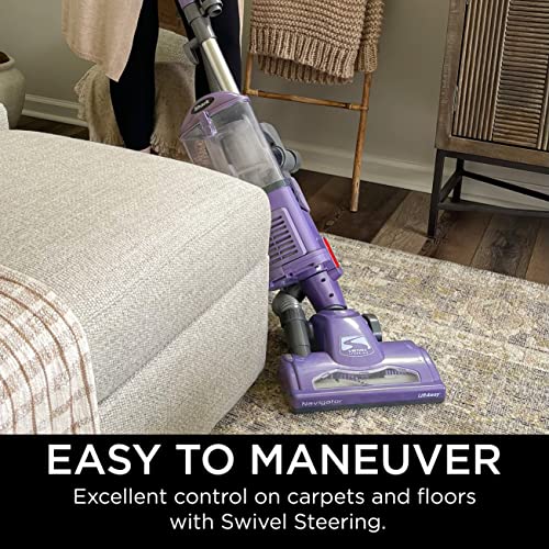 Shark NV352 Navigator Lift Away Upright Vacuum with Wide Upholstery and Crevice Tools, Lavender