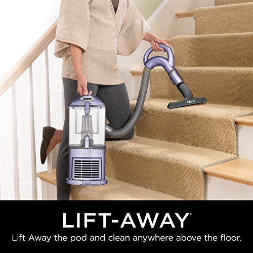 Shark NV352 Navigator Lift Away Upright Vacuum with Wide Upholstery and Crevice Tools, Lavender