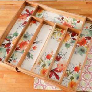 the pioneer woman willow 18 x 13 expandable cutlery tray
