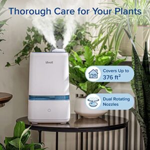 LEVOIT 4L Humidifiers for Bedroom Large Room & Essential Oil Diffuser, Ultrasonic Quiet Cool Mist for Baby, Plants, Last up to 40Hours, Dual 360° Rotation Nozzles, Handle Design, Auto Shut Off, Blue