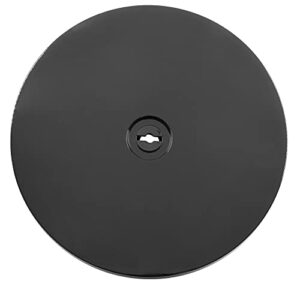 zorveiio 8” black acrylic turntable organizer, rotating organizer swivel plate for bathroom kitchen cabinet table spice rack cake pantry