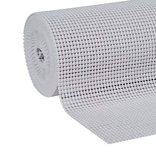 Duck 281877/1344559 Select Grip EasyLiner Non-Adhesive Shelf Liner, 20" x24' and 12" x20', 2 Rolls Total, White, 59 Sq Ft