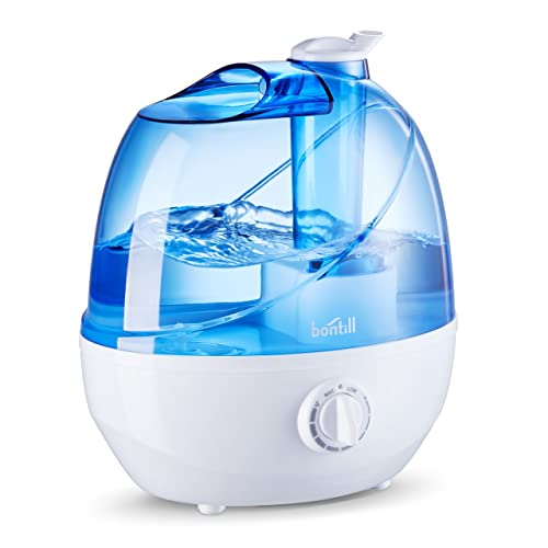 Cool Mist Humidifiers for Bedroom & Large Room {2.5l Water Tank} Quiet Ultrasonic Air Humidifier For Babies Nursery, Office, Indoor Plants & Whole House -Adjustable 360 Rotation Nozzle, Auto-Shut Off