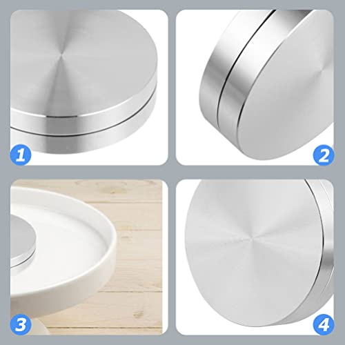 Lazy Susan Table Turntable Bearing: 2pcs Rotating Swivel Stand Hardware Cake Stand Bearing Plate Base Rotating Tray Bearings Parts