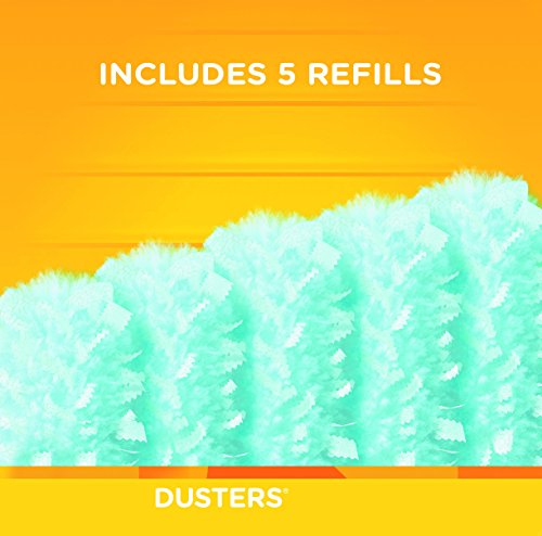 Swiffer Unscented Duster Kit, 1 Yellow handle and 5 blue dusters