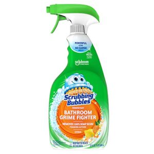 scrubbing bubbles disinfectant bathroom grime fighter spray, citrus, 32 fl oz