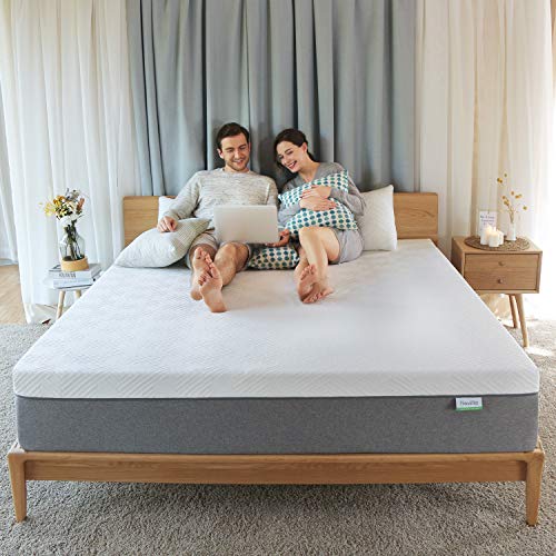 Novilla Queen Mattress, 10 inch Gel Memory Foam Queen Size Mattress for Cool Sleep & Pressure Relief, Medium Firm Bed Mattresses, Bliss