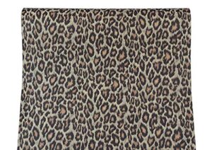 self adhesive vinyl leopard contact paper shelf liner for cabinets drawer dresser furniture crafts decor 17.7×117 inches
