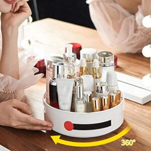 Wake INFIN Lazy Susan Cabinet Organizer Turntable 9 and 12 Inch 2 Pack Rotating Table Spice Rack Storage Kitchen Non-Skid Pad with Bin and Handles