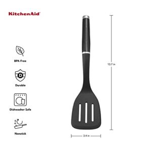 KitchenAid Classic Slotted Turner, One Size, Black 2, 13.66-Inch