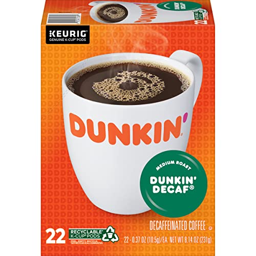 Dunkin' Decaf Medium Roast Coffee, 88 Keurig K-Cup Pods