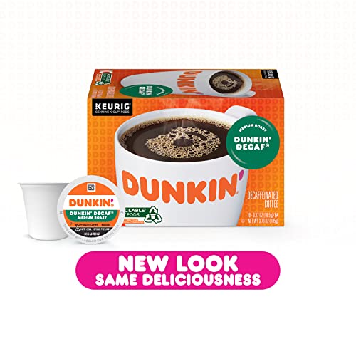 Dunkin' Decaf Medium Roast Coffee, 88 Keurig K-Cup Pods