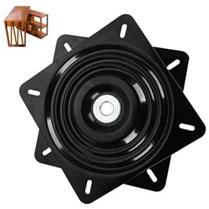 12 inch heavy duty steel lazy susan bearing – turntable base silent, high-quality cold rolled steel, suitable for table and chair rotation, not easily deformed, smooth swivel plate square