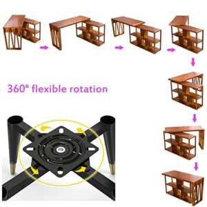 12 Inch Heavy Duty Steel Lazy Susan Bearing - Turntable Base Silent, High-Quality Cold Rolled Steel, Suitable For Table And Chair Rotation, Not Easily Deformed, Smooth Swivel Plate Square