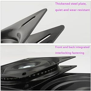 12 Inch Heavy Duty Steel Lazy Susan Bearing - Turntable Base Silent, High-Quality Cold Rolled Steel, Suitable For Table And Chair Rotation, Not Easily Deformed, Smooth Swivel Plate Square