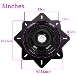 12 Inch Heavy Duty Steel Lazy Susan Bearing - Turntable Base Silent, High-Quality Cold Rolled Steel, Suitable For Table And Chair Rotation, Not Easily Deformed, Smooth Swivel Plate Square