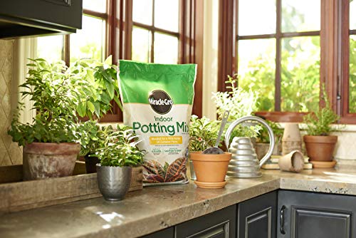 Miracle-Gro Indoor Potting Mix 6 qt., Grows beautiful Houseplants, 2-Pack