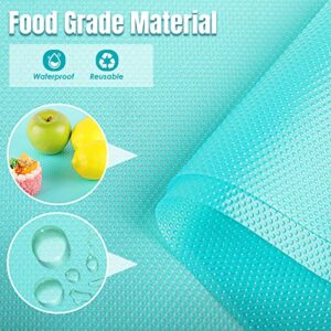 8 Pack Refrigerator Liners Fridge Liner Mats Washable, DUDUCOFU Refrigerator Mats for Glass Shelves Non Slip Refrigerator Shelf Liners, Size Adjustable Fridge Mats for Freezer Cupboard Drawers