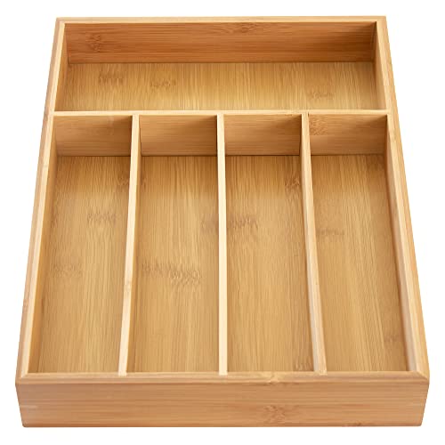 Totally Bamboo Flatware and Utensil Drawer Organizer