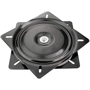 Beilay 6" Black Heavy Duty Painted Square Turntable 360 Degree Rotating Iron Turntable