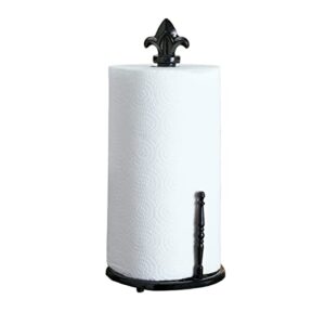 home basics ph44395 cast iron fleur de lis paper towel