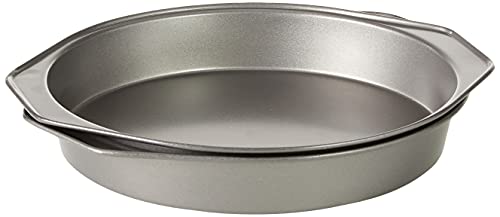 Amazon Basics Nonstick Round Baking Cake Pan, 9 Inch, Set of 2