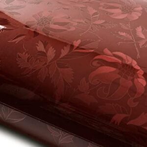 ROSEROSA Peel and Stick PVC Instant Floral Decorative Self-Adhesive Film Countertop Backsplash Olivia Red Wine (PGS9200-6 : 1.96 Feet X 6.56 Feet)