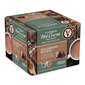 victor allen’s coffee milk chocolate flavored hot cocoa mix, 42 count, single serve k-cup pods for keurig k-cup brewers